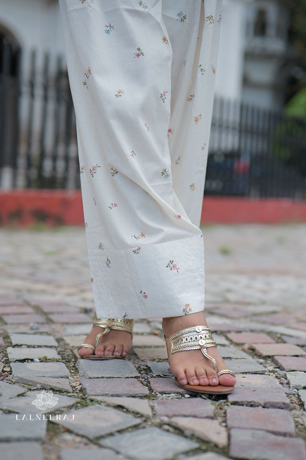 Mustard Floral Farshi Salwar Set
