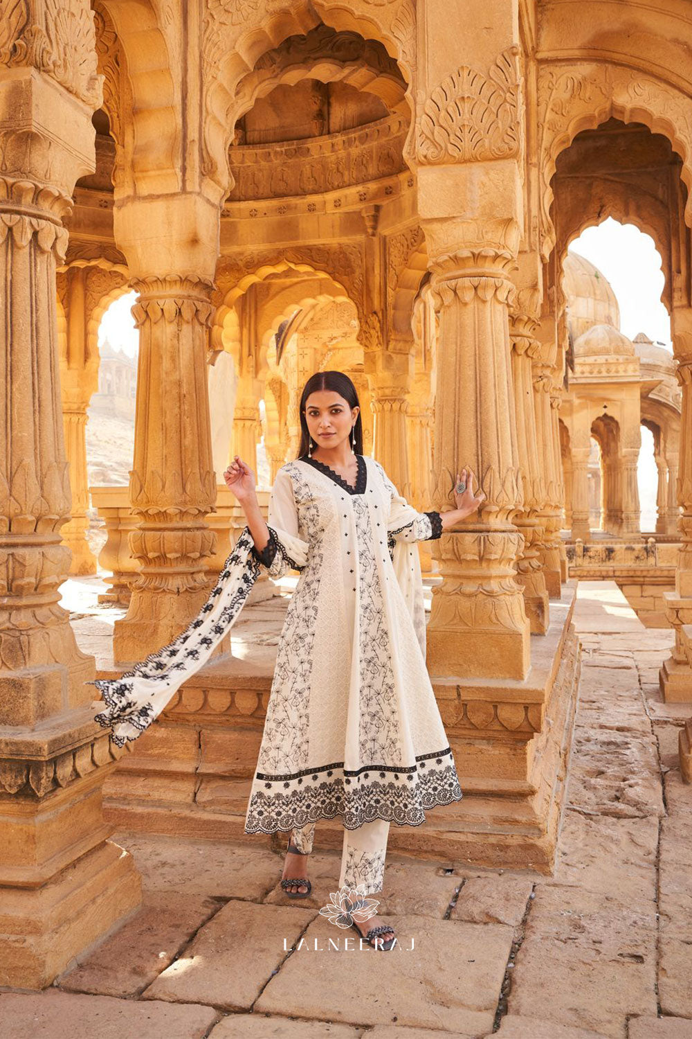 Noor - Embroidered Anarkali Set