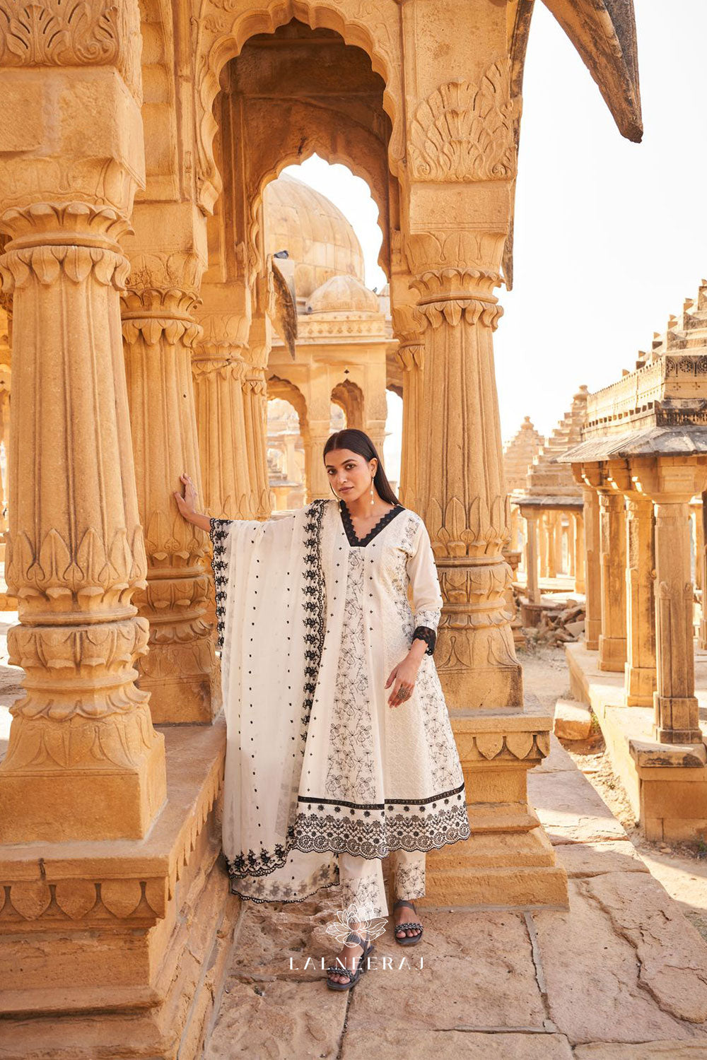 Noor - Embroidered Anarkali Set