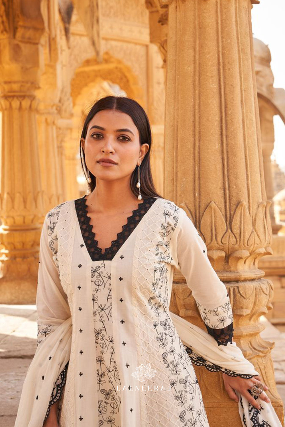 Noor - Embroidered Anarkali Set