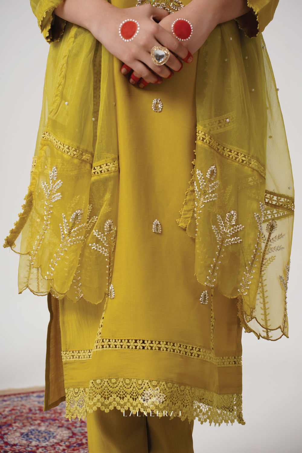 Reshma - Lime Green Kurta Set