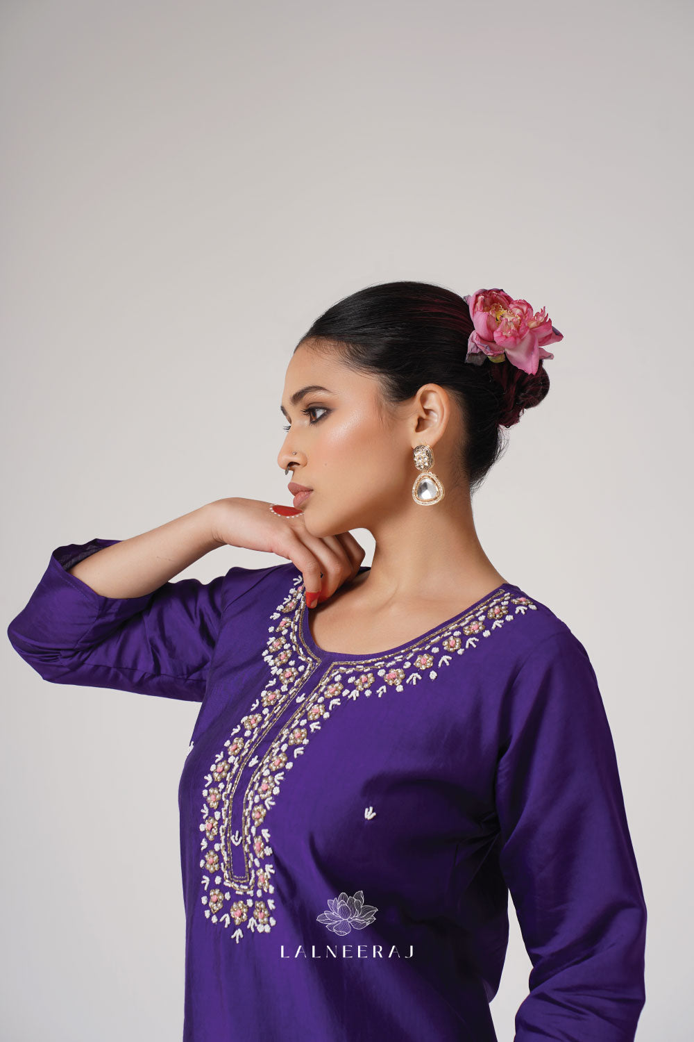Jaamuni - Purple Kurta Set