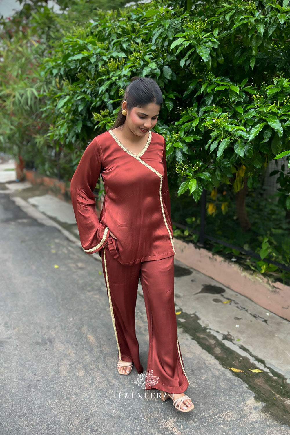 Gulnaar Brown Co-ord Set