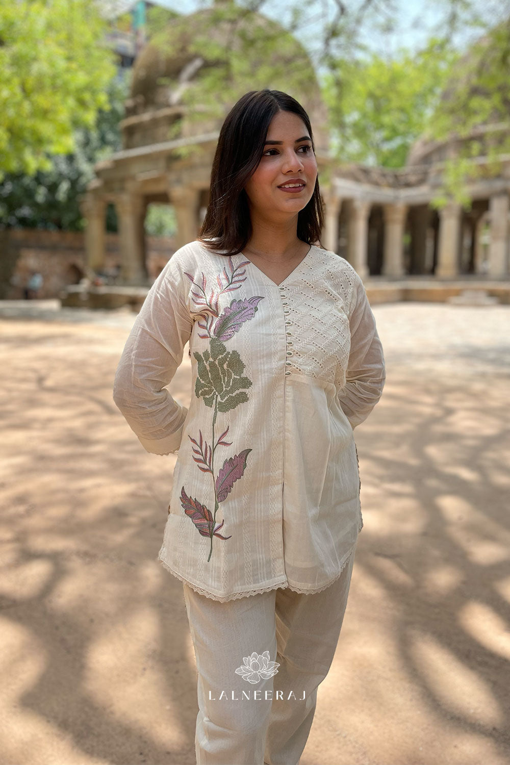 Tara embroidered Co-ord set