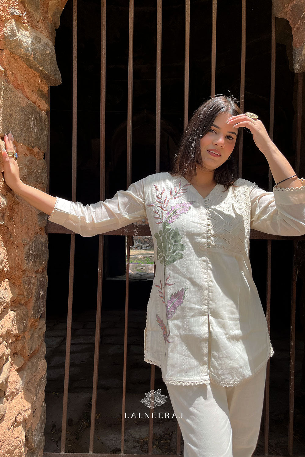 Tara embroidered Co-ord set