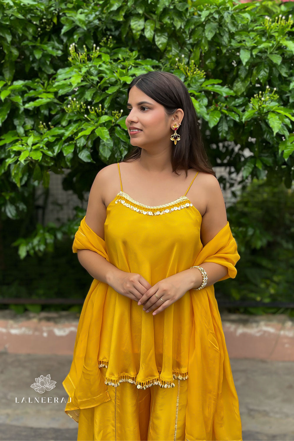 Falak - Yellow Sharara Set