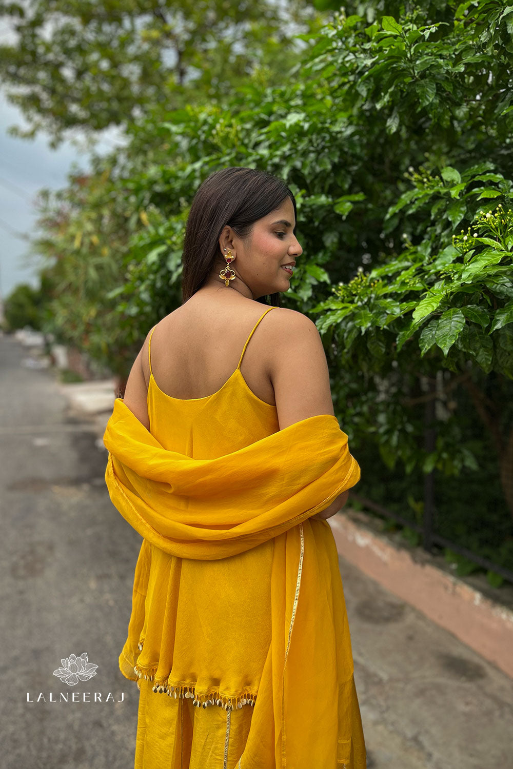 Falak - Yellow Sharara Set