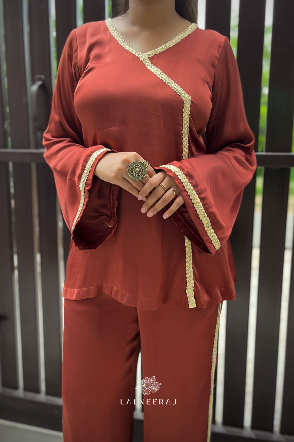 Gulnaar Brown Co-ord Set