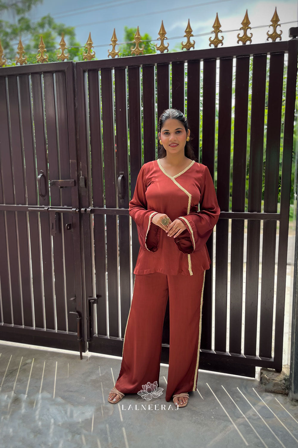 Gulnaar Brown Co-ord Set