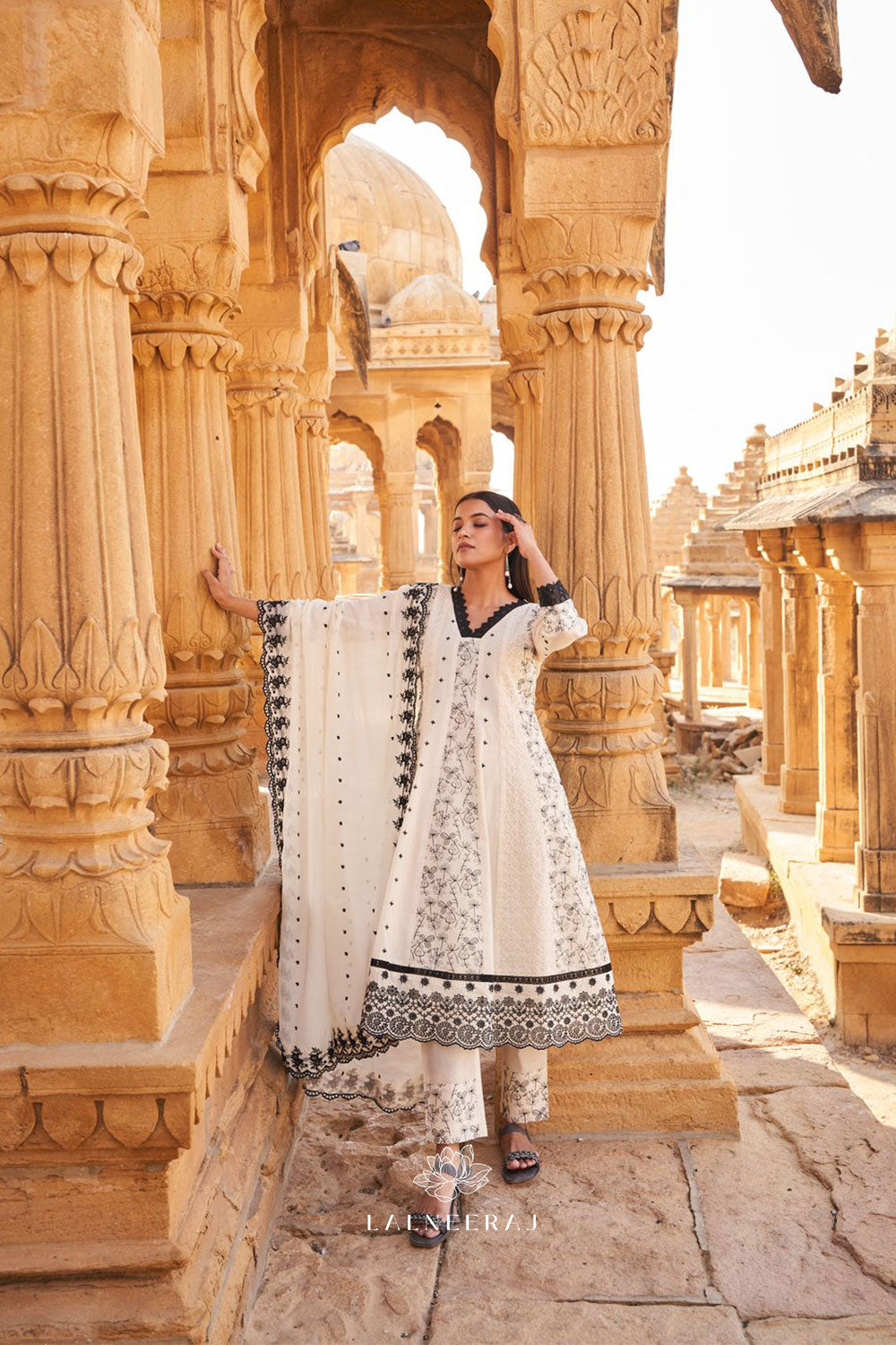 Noor - Embroidered Anarkali Set