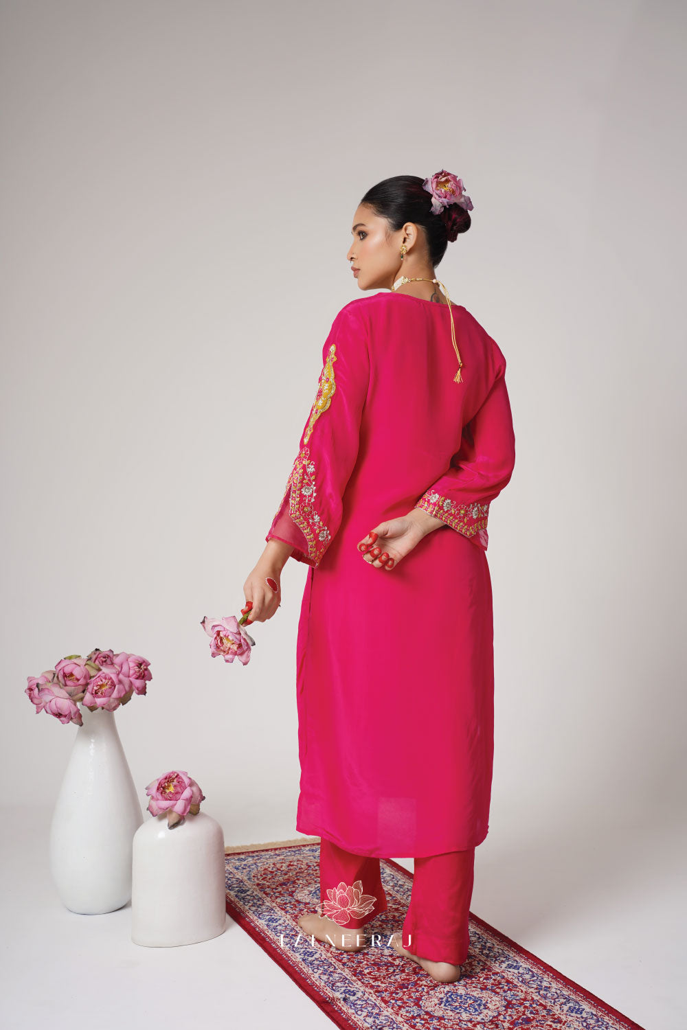 Fana - Pink & Yellow Kurta Set