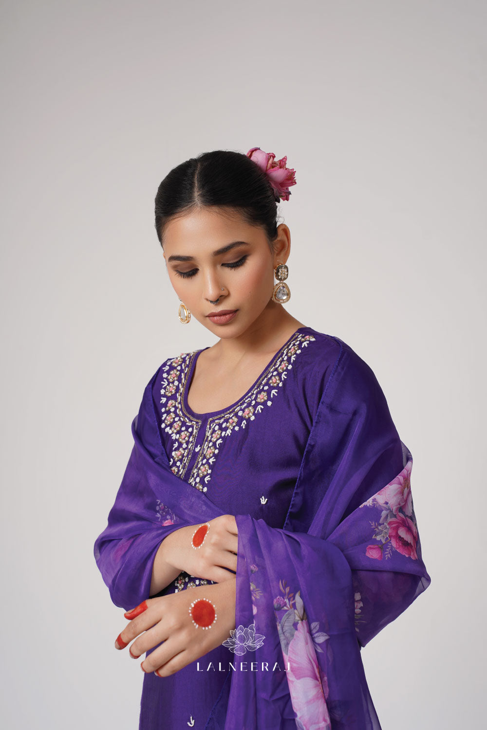 Jaamuni - Purple Kurta Set
