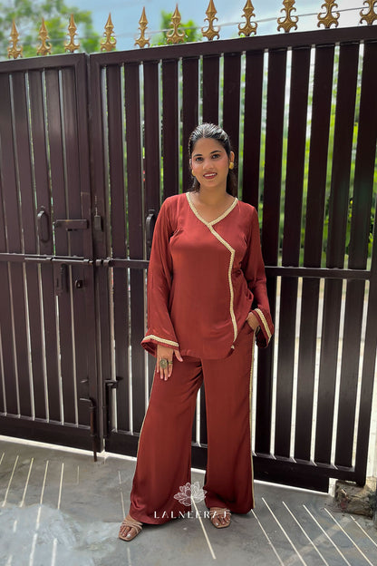Gulnaar Brown Co-ord Set