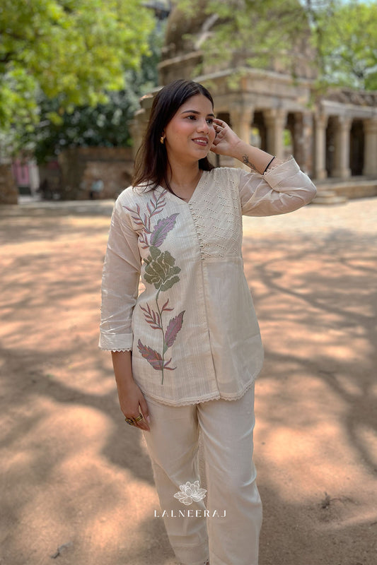 Tara embroidered Co-ord set