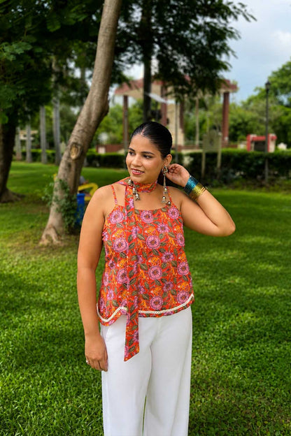 Laila top with scarf