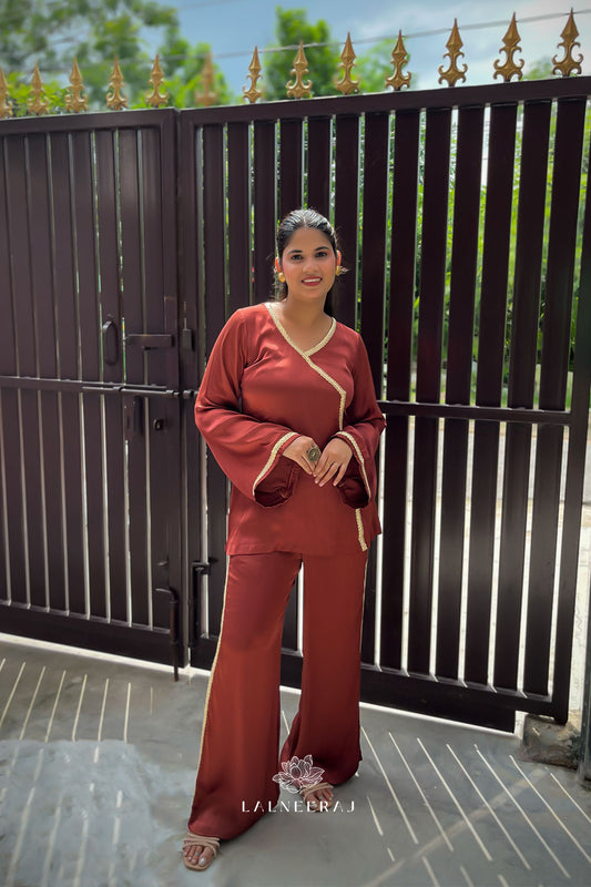 Gulnaar Brown Co-ord Set