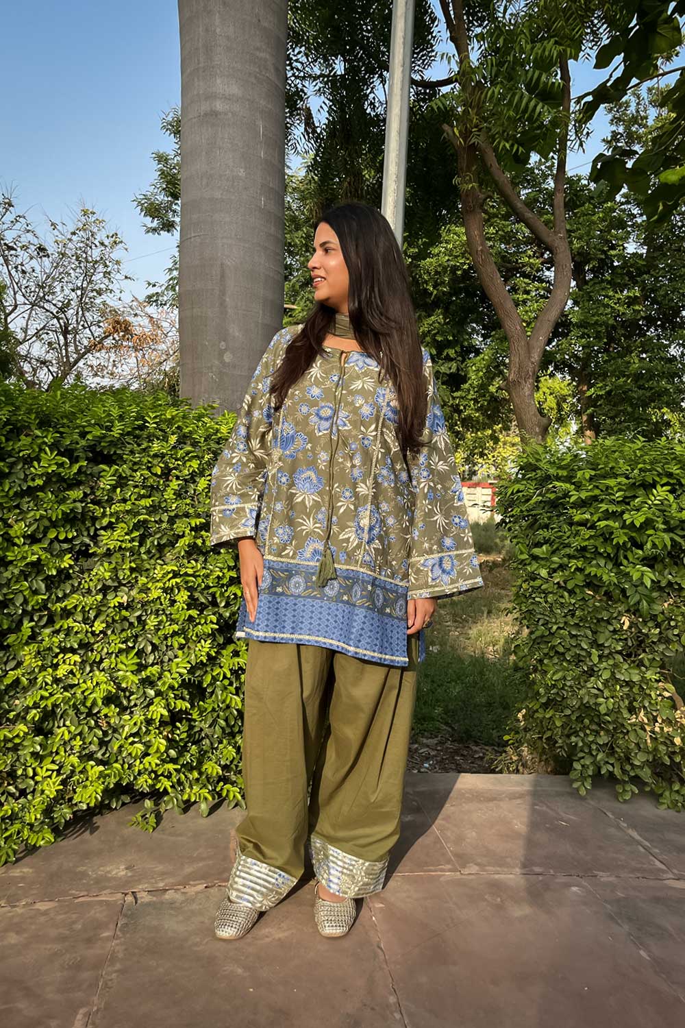 Sage Green Kurta Set
