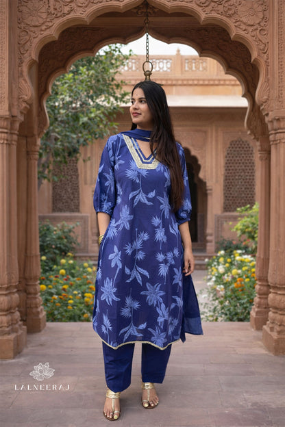 Neel Kurta Set with Dupatta